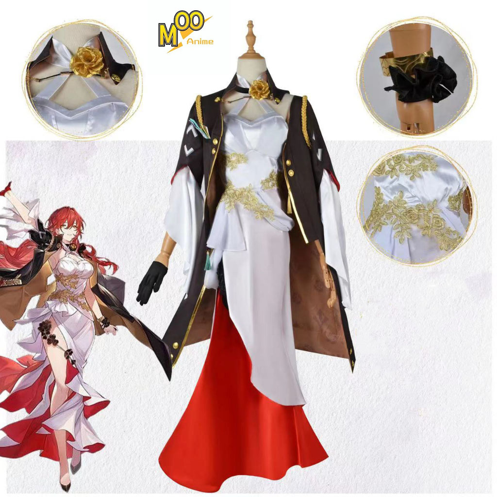 Honkai: Star Rail Himeko cosplay costume Himeko cosplay Set and Himeko wig