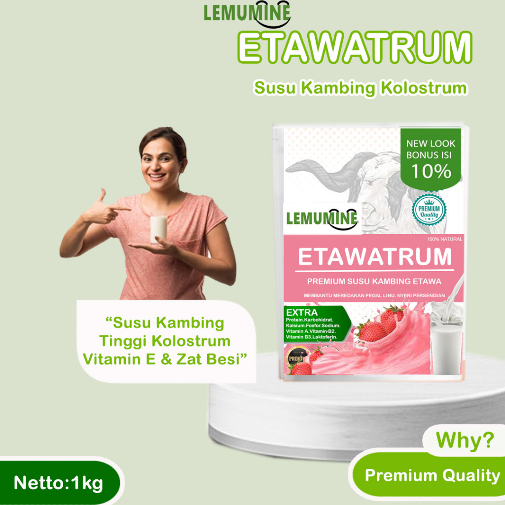 

Susu Kambing Penambah Berat Badan Susu Penggemuk Badan Susu Sendi Asam Urat Untuk Paru Susu Kambing Etawa Etawalin Susu Kambing Etawaku Platinum Lemumine (1kg)