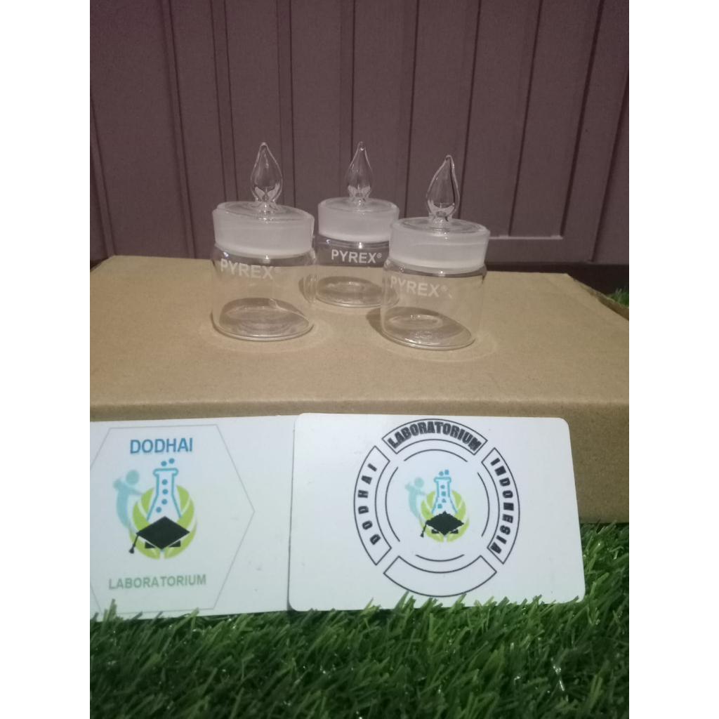 Weighing bottle / Weigh bottle / botol timbang / botol timbang kaca laboratorium 40 x 40 pyrex
