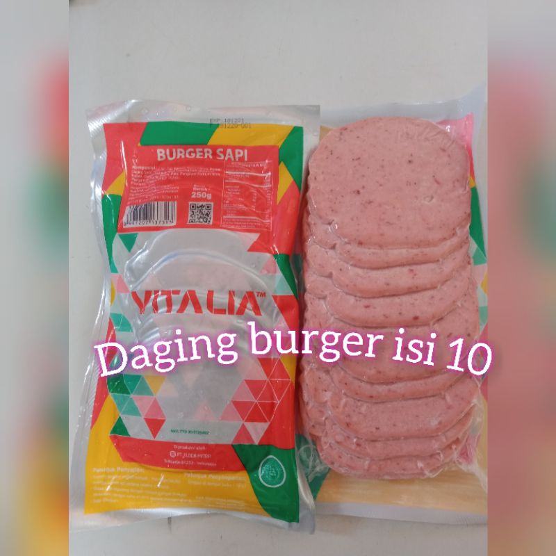 

daging burger Vitalia isi 10