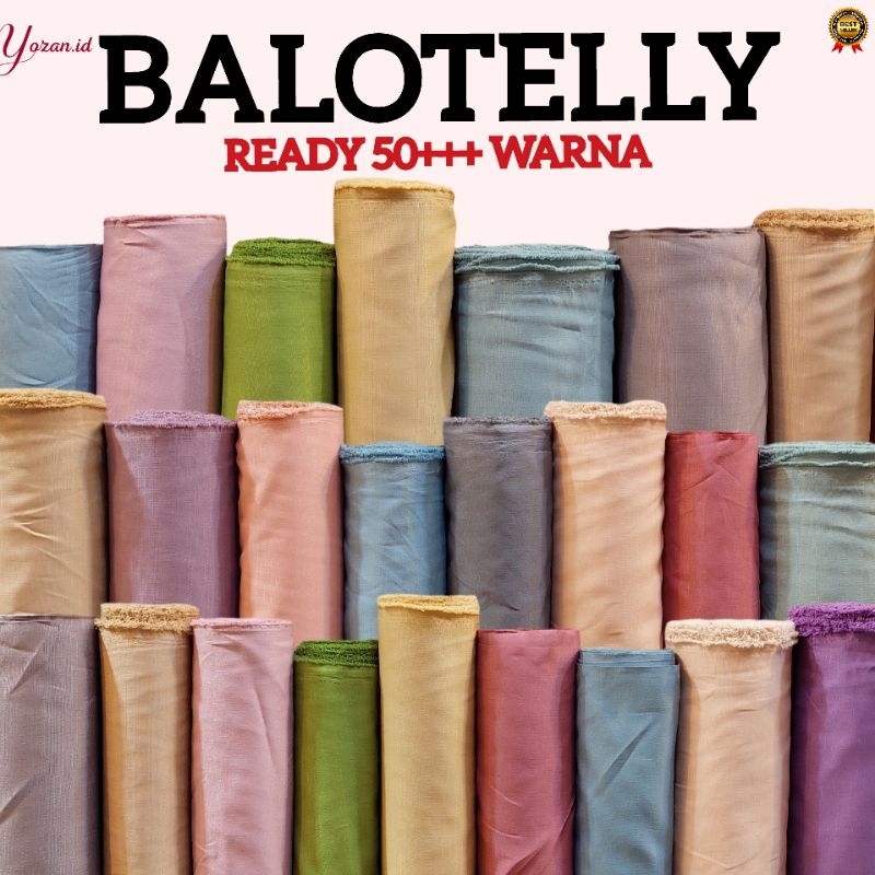 Kain Balotelly Baloteli Premium Lebar 1.5m Kain polos kotak kotak Polosan baju seragam TK Dinas