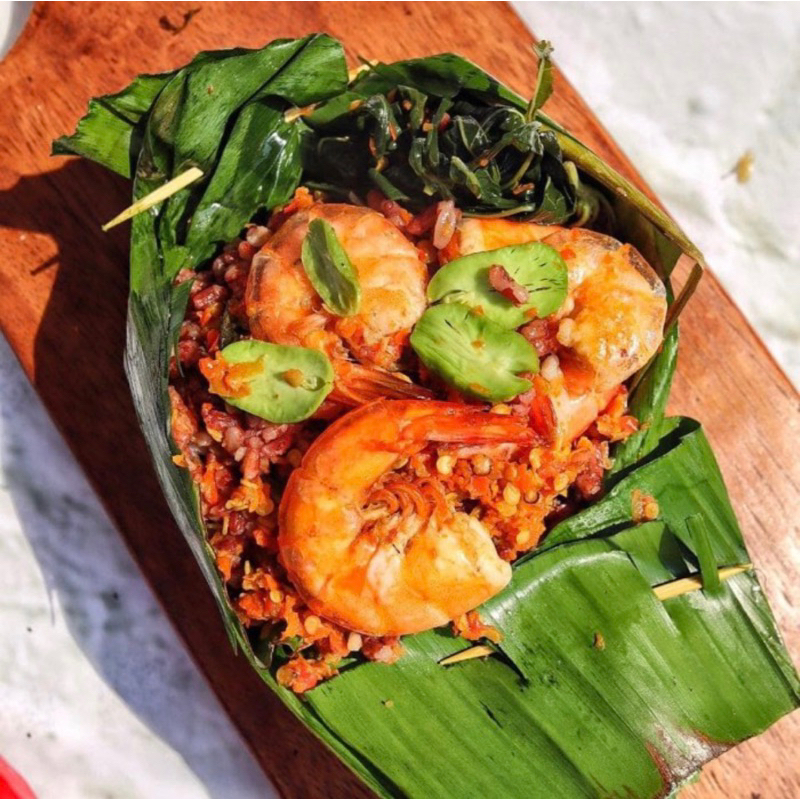 

Nasi Bakar 2 Topping UDANG Quinn Kitchen
