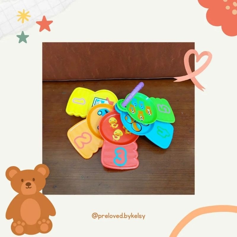 PIGAMI - PRELOVED FISHER PRICE COUNT LOCK KEY MAINAN EDUKASI ANAK BRANDED MURAH MUSIC