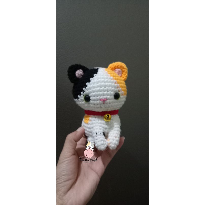 boneka rajut kucing calico /amigurumi kitten