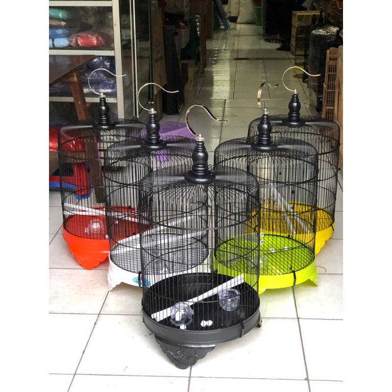 SANGKAR BESI BULAT LOVEBIRD PENDEK BEST