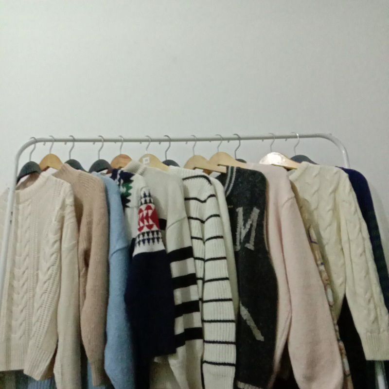 Paket Usaha Baju Rajut Wanita Pria Korean Style Premium Rajut Sultan