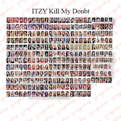 [PO / SET] ITZY KILL MY DOUBT ISJI CAKE PHOTOCARD FAN MADE UNOFFICIAL YANGPASHOP YEJI RYUJIN YUNA LI
