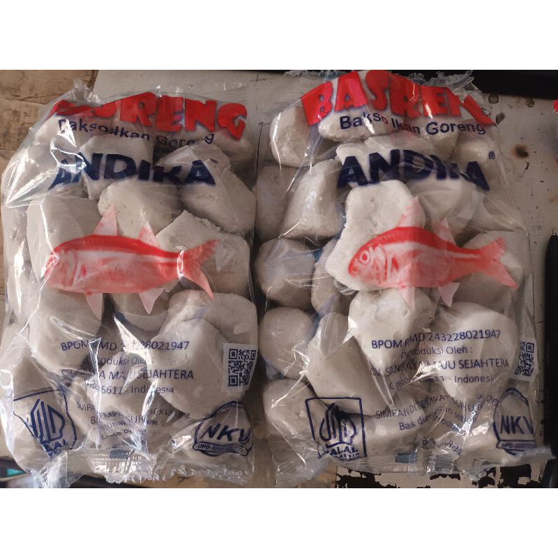 

(paket 2pack/48-50butir) Baso goreng andika 1packnya isi 24-25butir