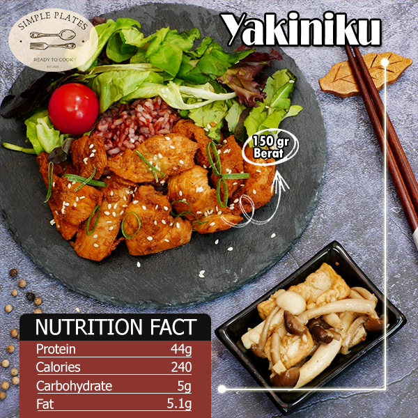 

Chicken Marinated YAKINIKU 150g Dada Ayam / Daging Ayam Marinasi Siap Masak / Simple Plates Frozen Ayam Marinasi Daging Fresh