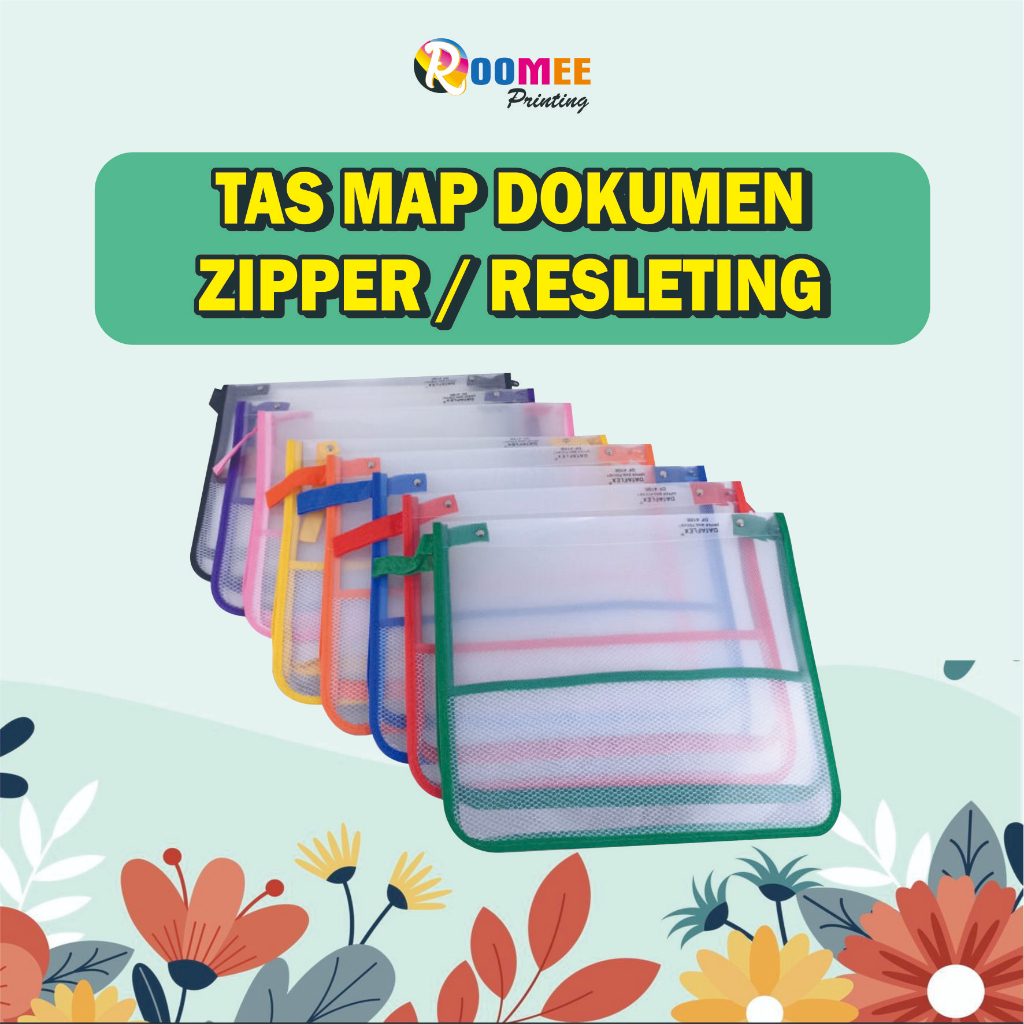 TAS MAP DOKUMEN ZIPPER / RESLETING