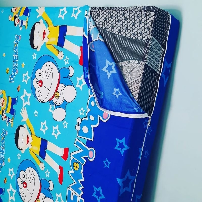 sarung kasur busa resleting motif Doraemon // sarung kasur busa resleting motif anak anak terlaris b