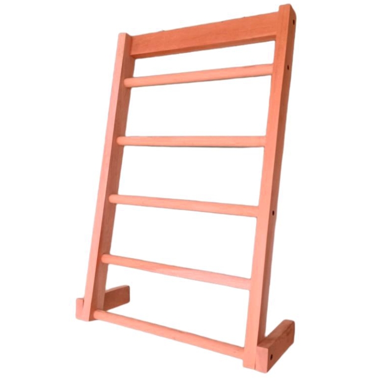 rak jilbab/hanger jilbab kayu mahoni