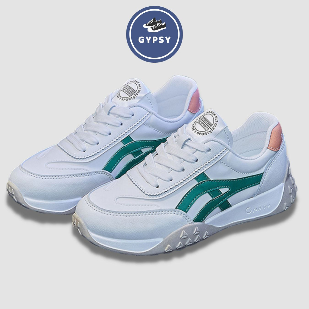 Gypsy - Sepatu Sneakers Wanita Terbaru Ootd Style Kekinian Bahan Pu Import Ashley