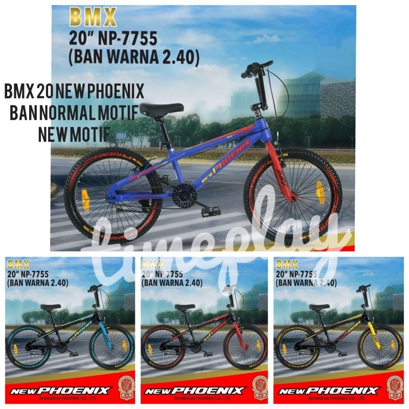 New Phoenix Sepeda Anak Bmx 7755 Ban Normal ukuran 20 Inchi