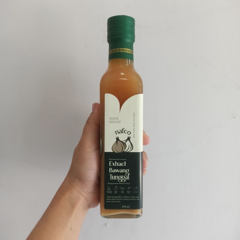 

Nafco Jus Ekstrak Bawang Tunggal Bawang Lanang Lemon Madu Jahe Cuka Apel 250 ml