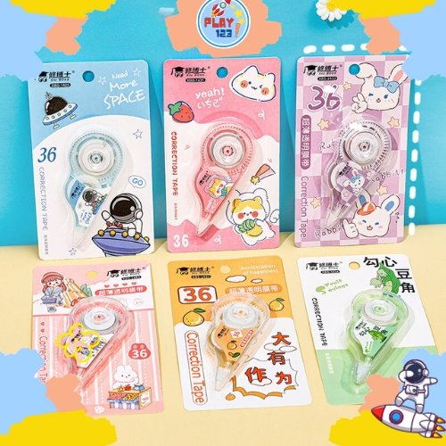 

[PLAY.123] Tip Ex Roll Kertas Correction Karakter Lucu