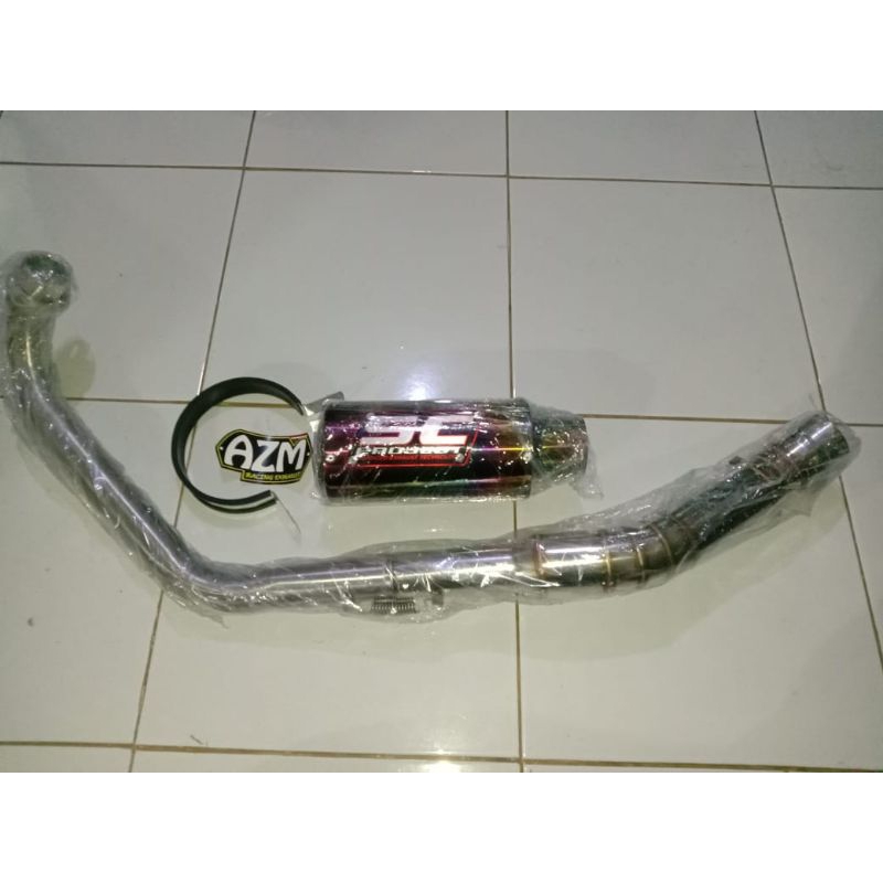 KNALPOT RACING SC PROJEK RAINBOW UNTUK MOTOR VIXION R25 R15 CBR SONIC FU