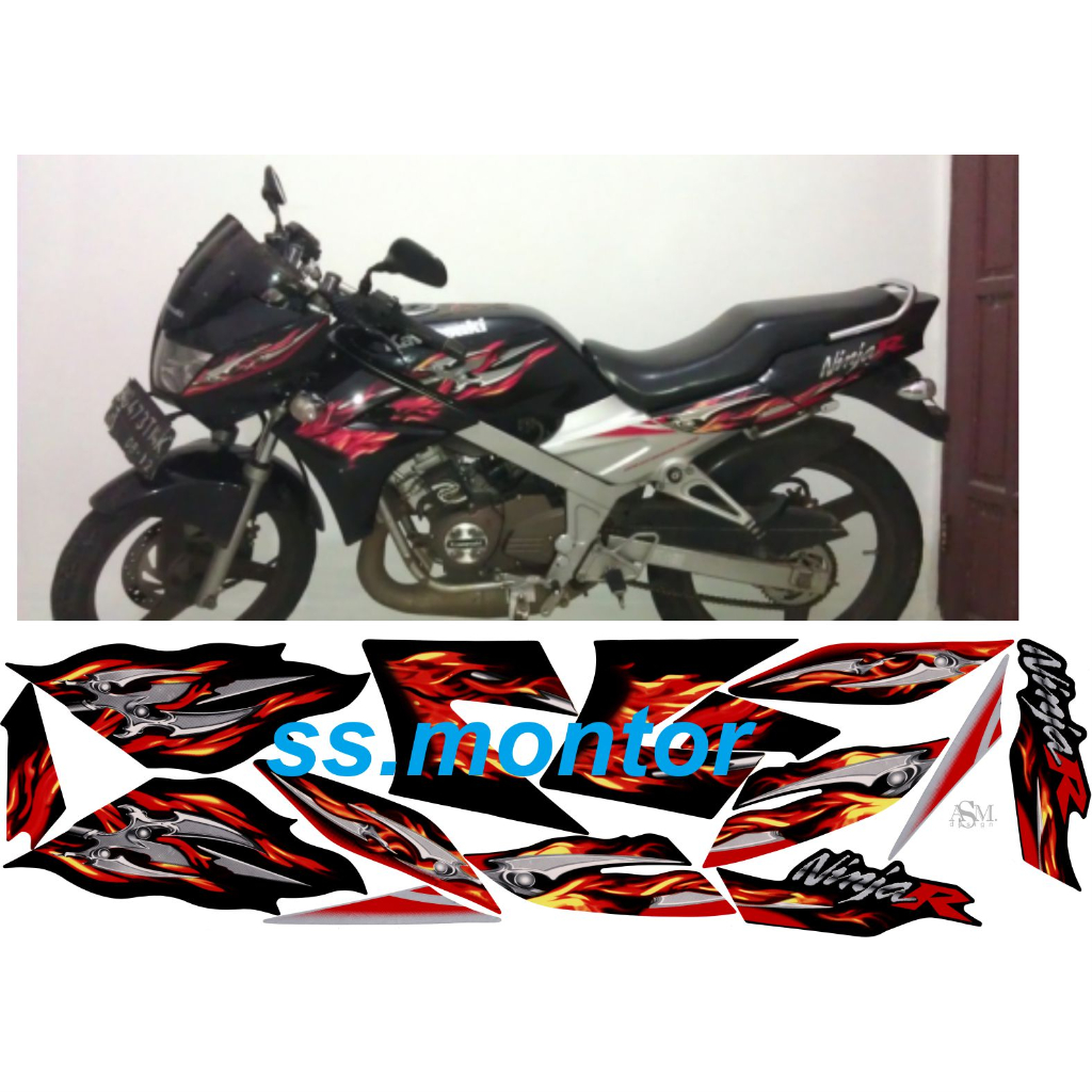 STRIPING STIKER NINJA R API 2008 CUSTOM