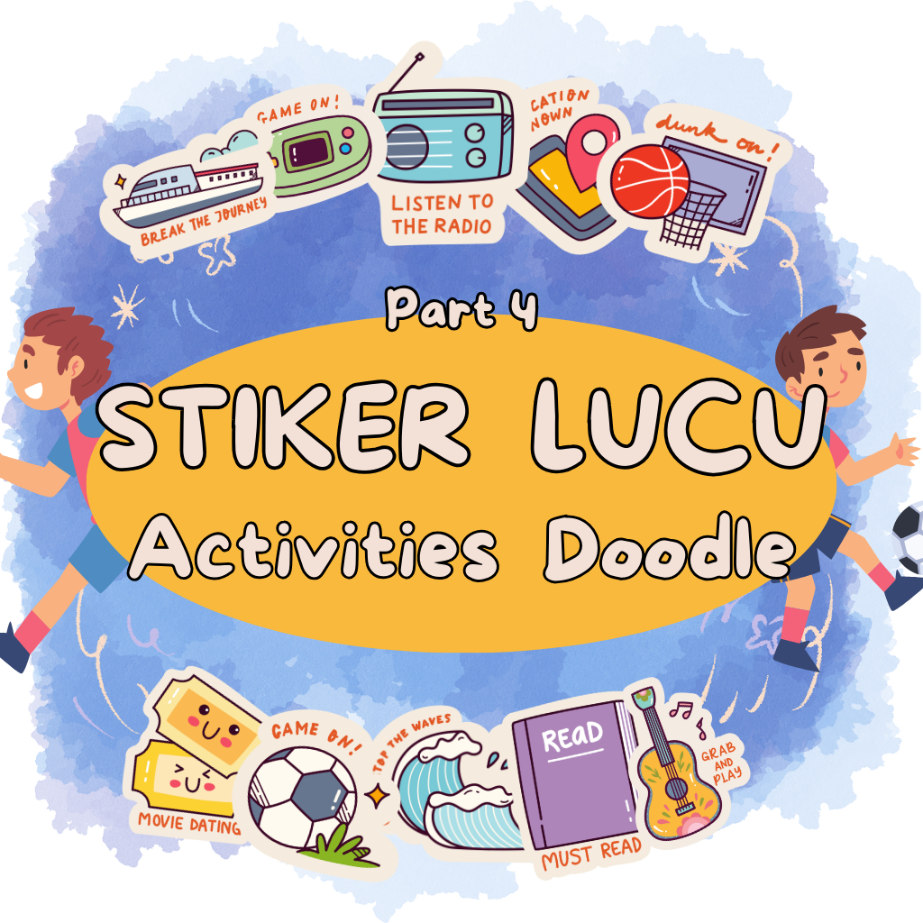 

Stiker Anak Aesthetic Lucu Activities Doodle Part 4 Fancy Kartun Murah isi 40 pcs 10 varian