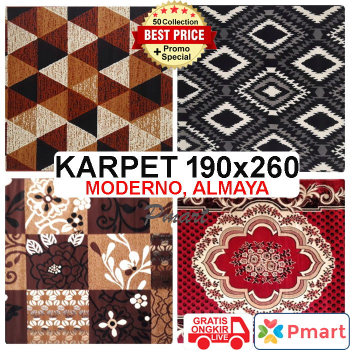 KARPET 190x260 cm / PERMADANI 190x260 cm / KARPET ALMAYA 190 / MODERNO 190 /EXOTIC 190