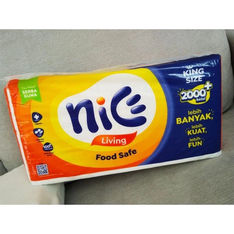 SATU ( 1 ) Tissue NICE 900/1000 gr - Tissue Facial Refill Lembaran Nice 1000 Gr Tissue KG an