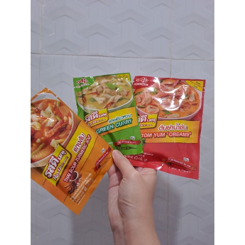 

3PCS PAKET BUMBU MASAK AJINOMOTO THAILAND