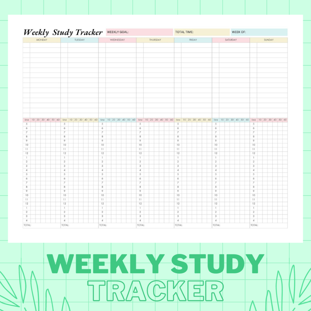 

Eira Weekly Study Tracker Planner Kertas HVS A4 Tebal 100gsm Perencanaan Mingguan Jurnal Sekolah Aesthetic Lucu