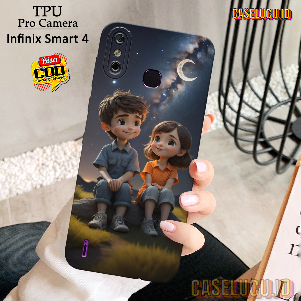 Casing Hp Infinix Smart 4 Terbaru - Fashion Case Pasangan - Case Infinix Smart 4 - Soft Case Hp Infi