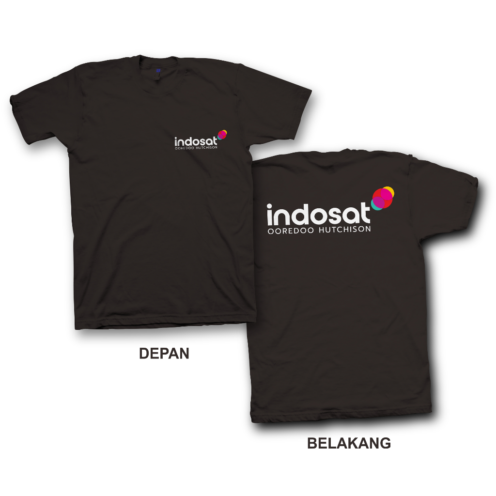Kaos Indosat Ooredoo Hutchison Logo Baru Perusahaan/Baju Indosat Ooredoo Distro