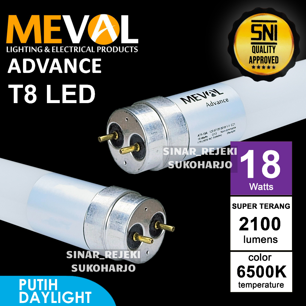 Ciasaatcisarua Ecova Lampu Led T8 Tube Lampu T8 Tube 18 Watt & 9 Watt Putih Kap Lampu Tl Led Lampu