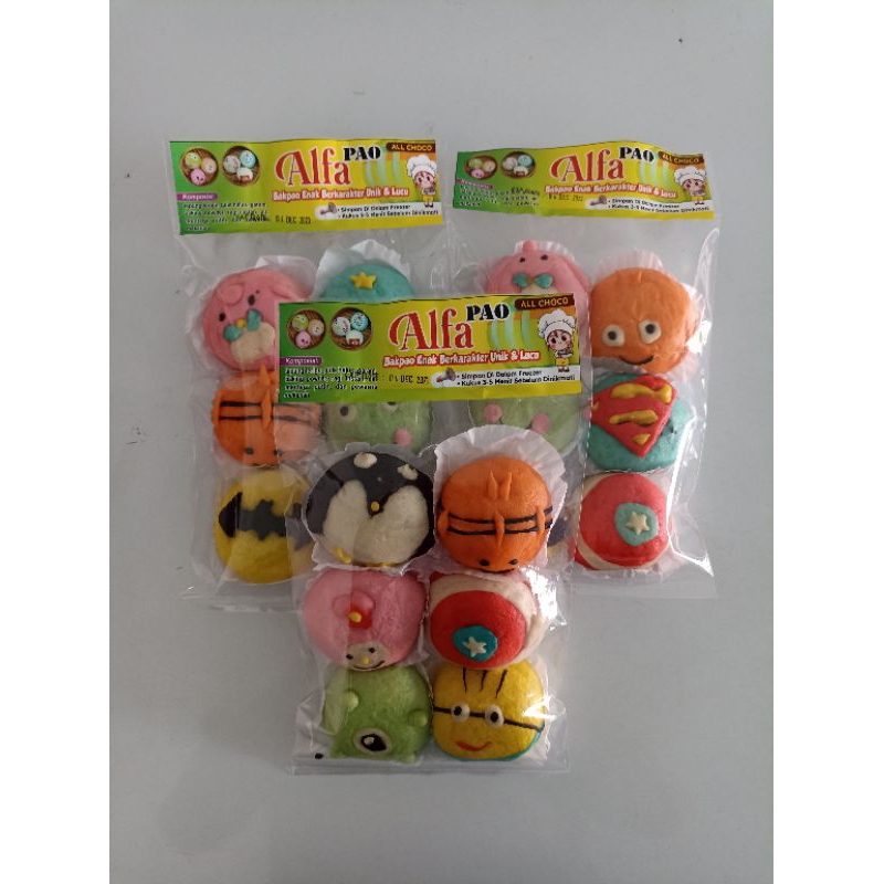 

Alfa Pao Bakpao Karakter Rasa Coklat