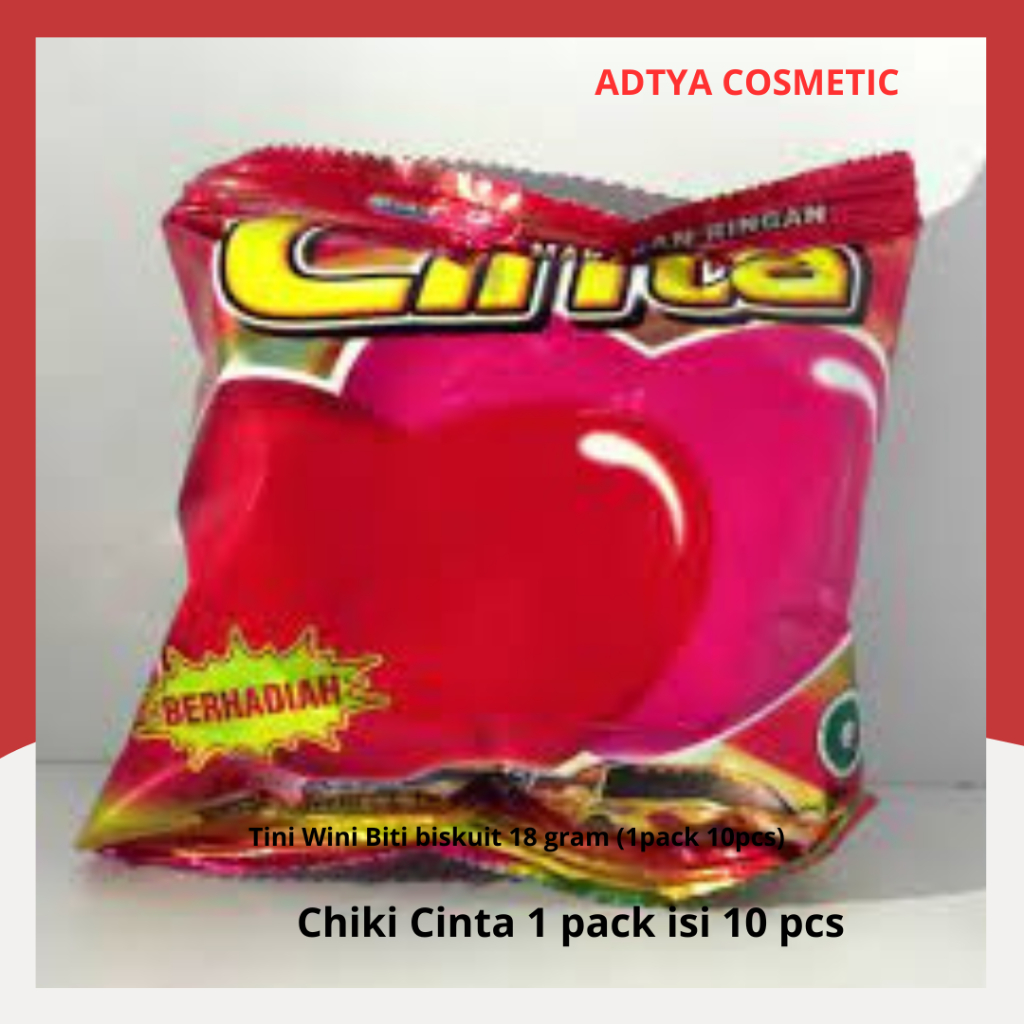 

Chiki Cinta 1 pack isi 10 pcs