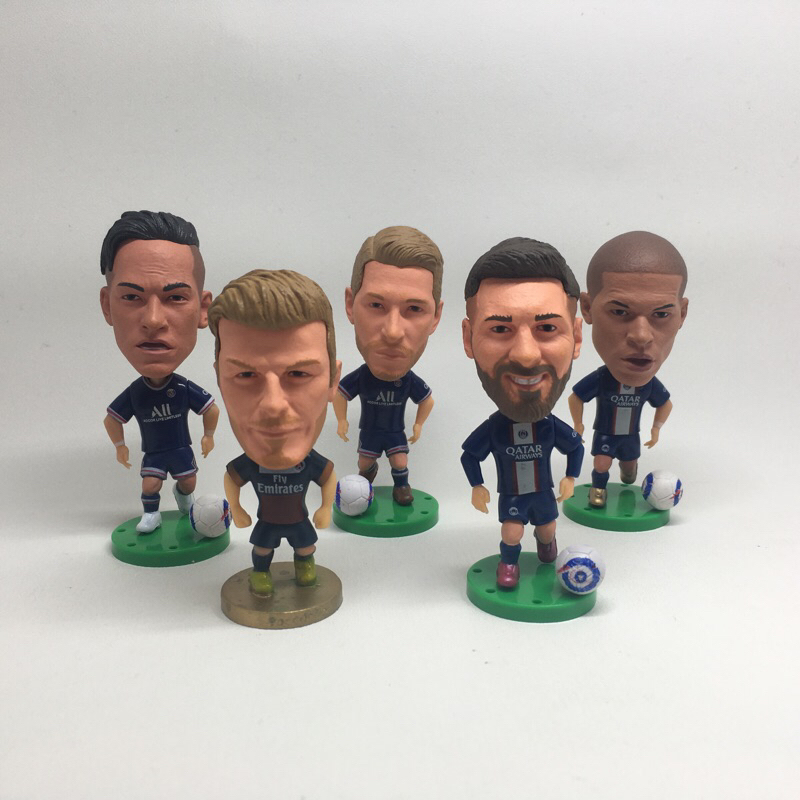 Figure miniatur Pemain Bola PSG Soccerwe Kodoto / Lionel Messi Sergio Ramos Kylian MBappe David Beck