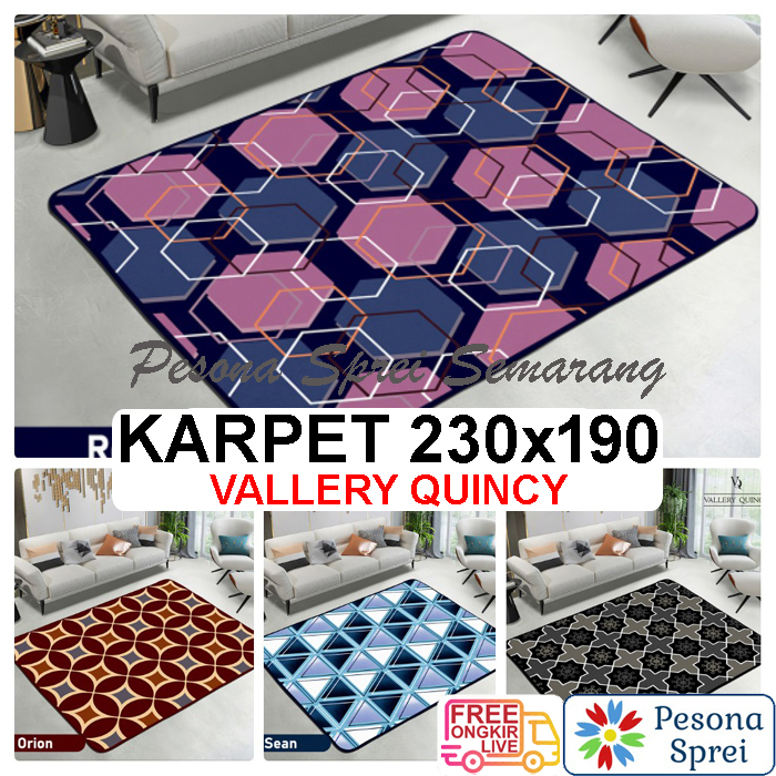 KARPET VALLERY 230x190 JUMBO / KARPET MALAYSIA MINIMALIS KARMUT