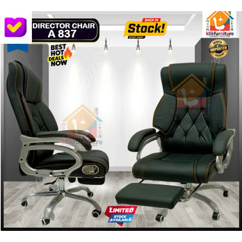 Kursi Direktur Kantor Kursi Manager Reclining Footrest A837