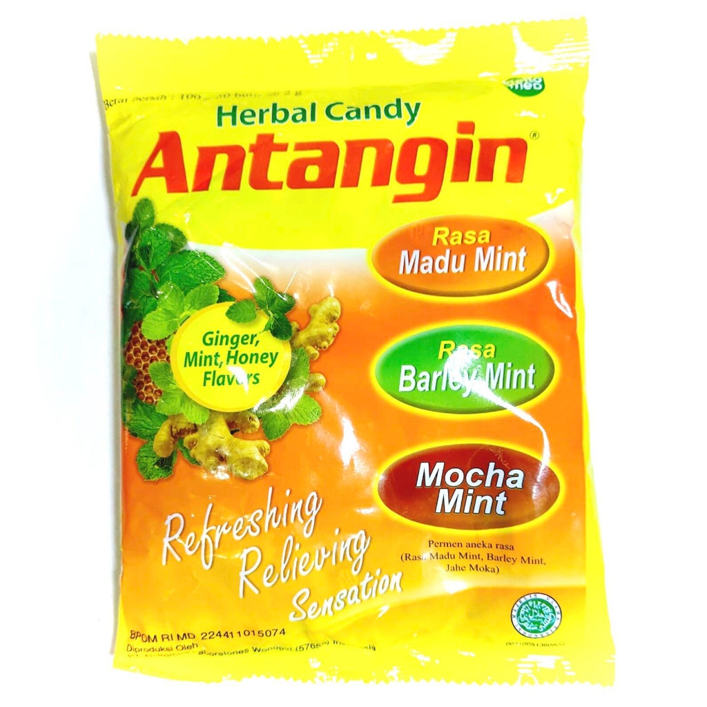 

Permen Herbal Antangin 3 Rasa (1 Pack isi 50) / Madu Mint, Barley Mint dan Mocha Mint