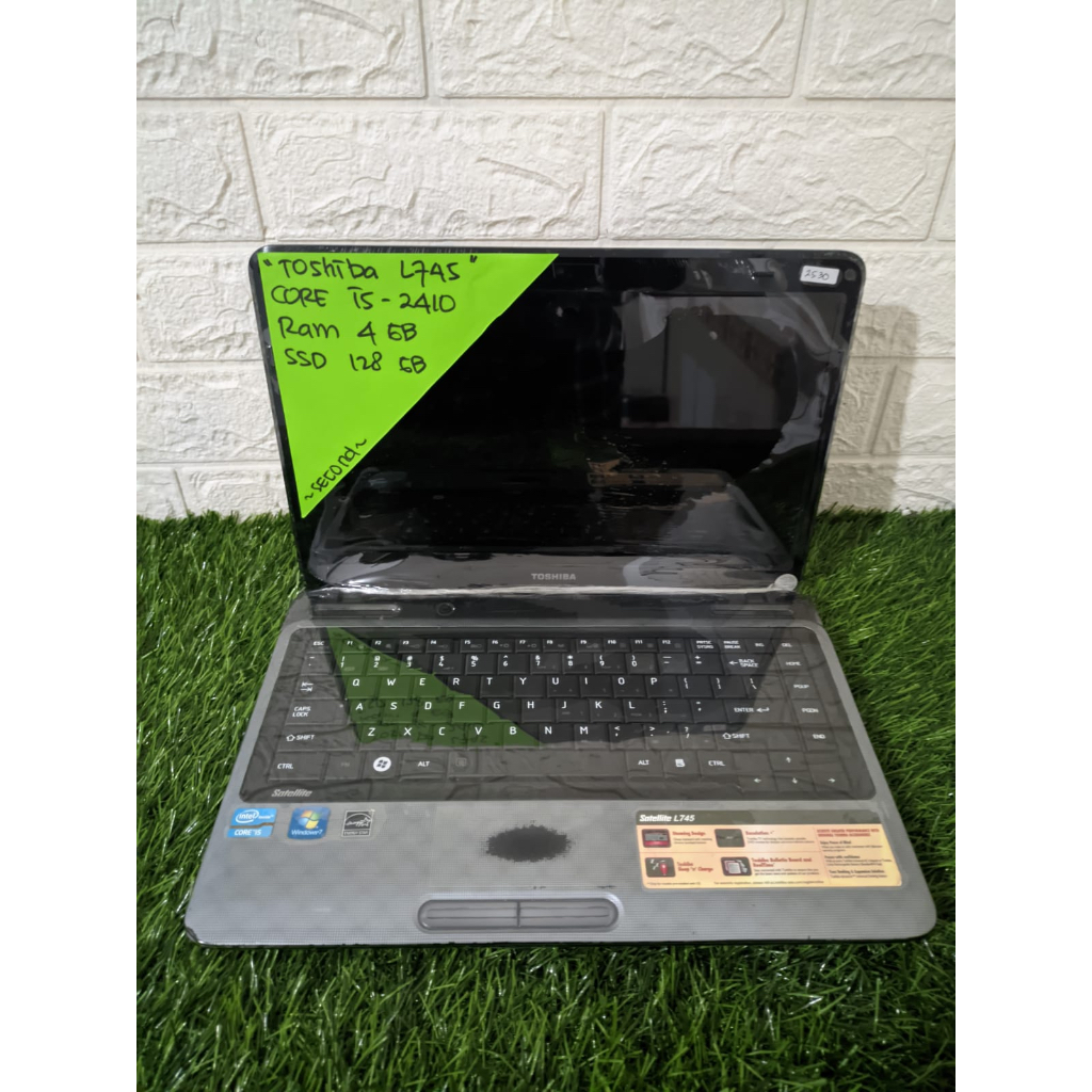TOSHIBA L745 CORE I5-2410 RAM 4GB SSD 128GB 14 INCH (2530)