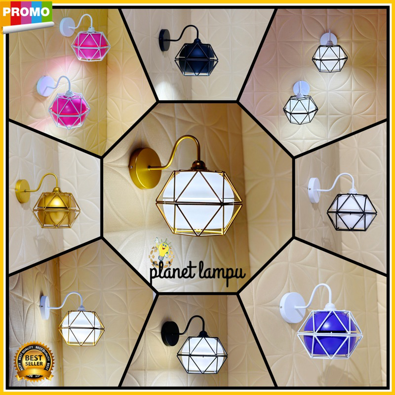 Lampu Hias Dinding Klasik Vintage Esthetik Tempel Cocok untuk Kamar Tidur Ruang Tamu Dapur Ruang Mak