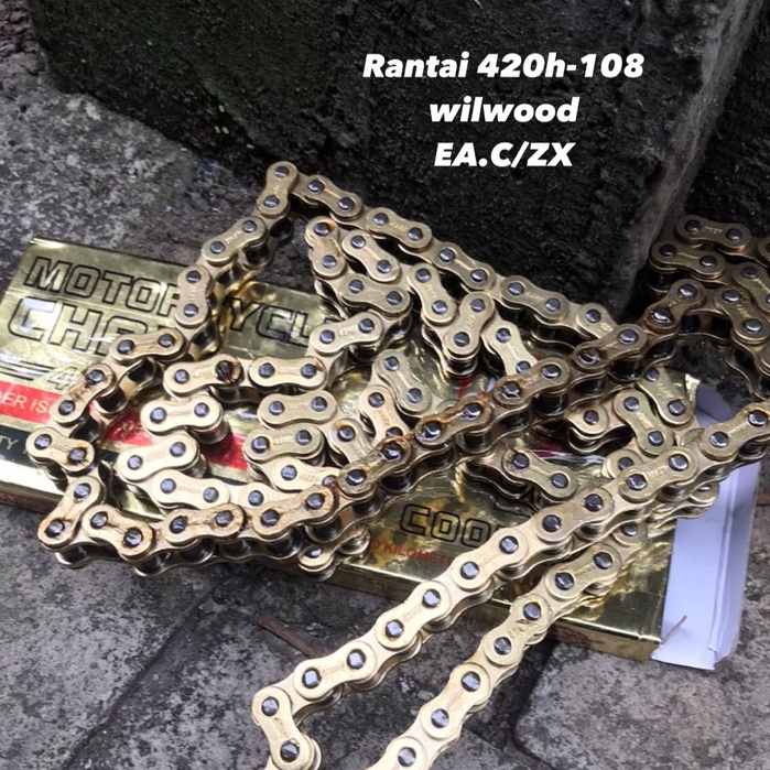 RANTAI RANTE MOTOR 420H-108 WILWOOD GOLD