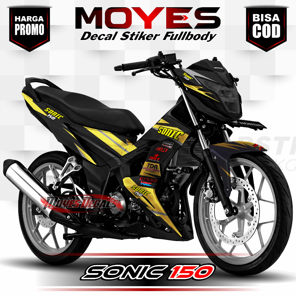Decal Sonic 150r Full Body Stiker Sonic 150r Full Body Striping Honda Sonic 150r Road Race Striping 