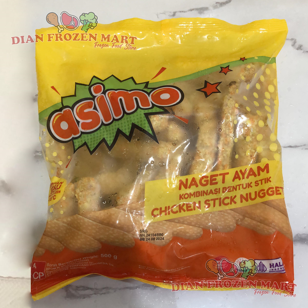 

Asimo Nugget Ayam Stik 500 Gr | Asimo Chicken Nugget Stick