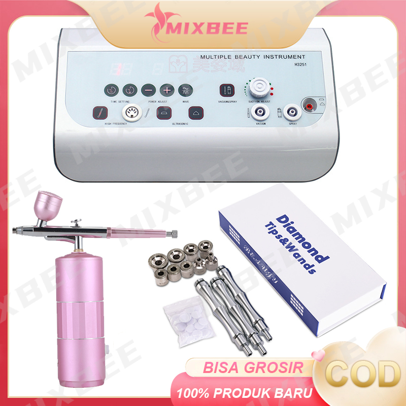 Alat Perawatan Kulit Wajah alat facial basic 5in1/7in1 multiple detox hf acne oxygen spray dermabras