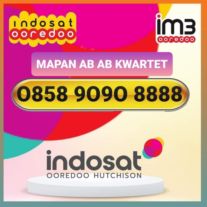 Nomor Cantik indosat kwartet 8888