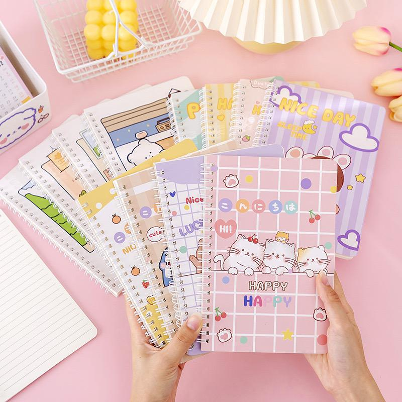 

BUKU TULIS RING A5 BESAR/ BUKU JURNAL MOTIF KARTUN/ NOTEBOOK A5/ BUKU TULIS SEKOLAH