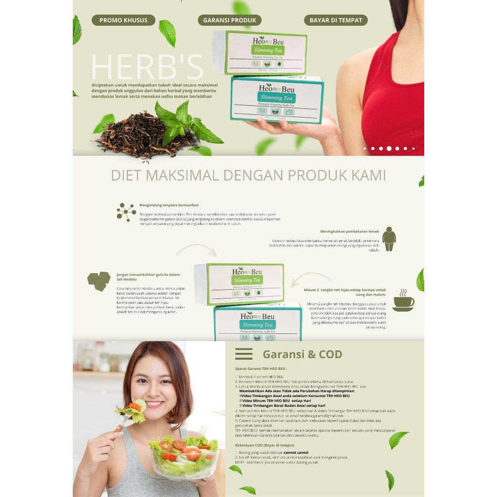 

Temukan HEO BEU SLIMMING TEA | TEH HEOBEU KOREA | ORIGINAL HEO BEO SLIMING TEA BPOM ORIGINAL 100%