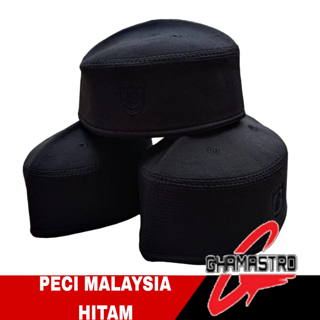 Kopyah Hitam Peci Hitam Songkok Hitam Malaysia