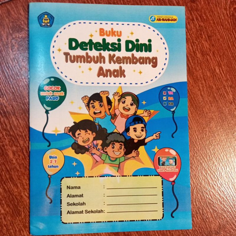 Buku DDTK (Deteksi Dini Tumbuh Kembang Anak) usia 2-7 tahun