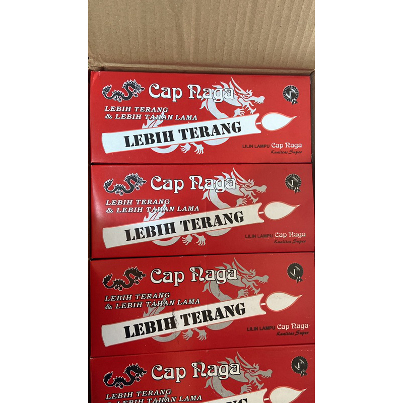 lilin cap naga/ lilin lampu cap naga/ lilin putih cap naga isi 8 pcs