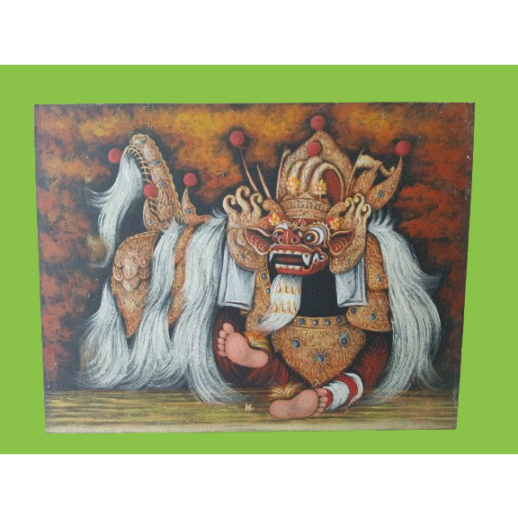 Lukisan Barong Rangda / Abstrak / Gajah / Budha / Penari Bali Ukuran Besar (Tidak Termasuk Bingkai) 