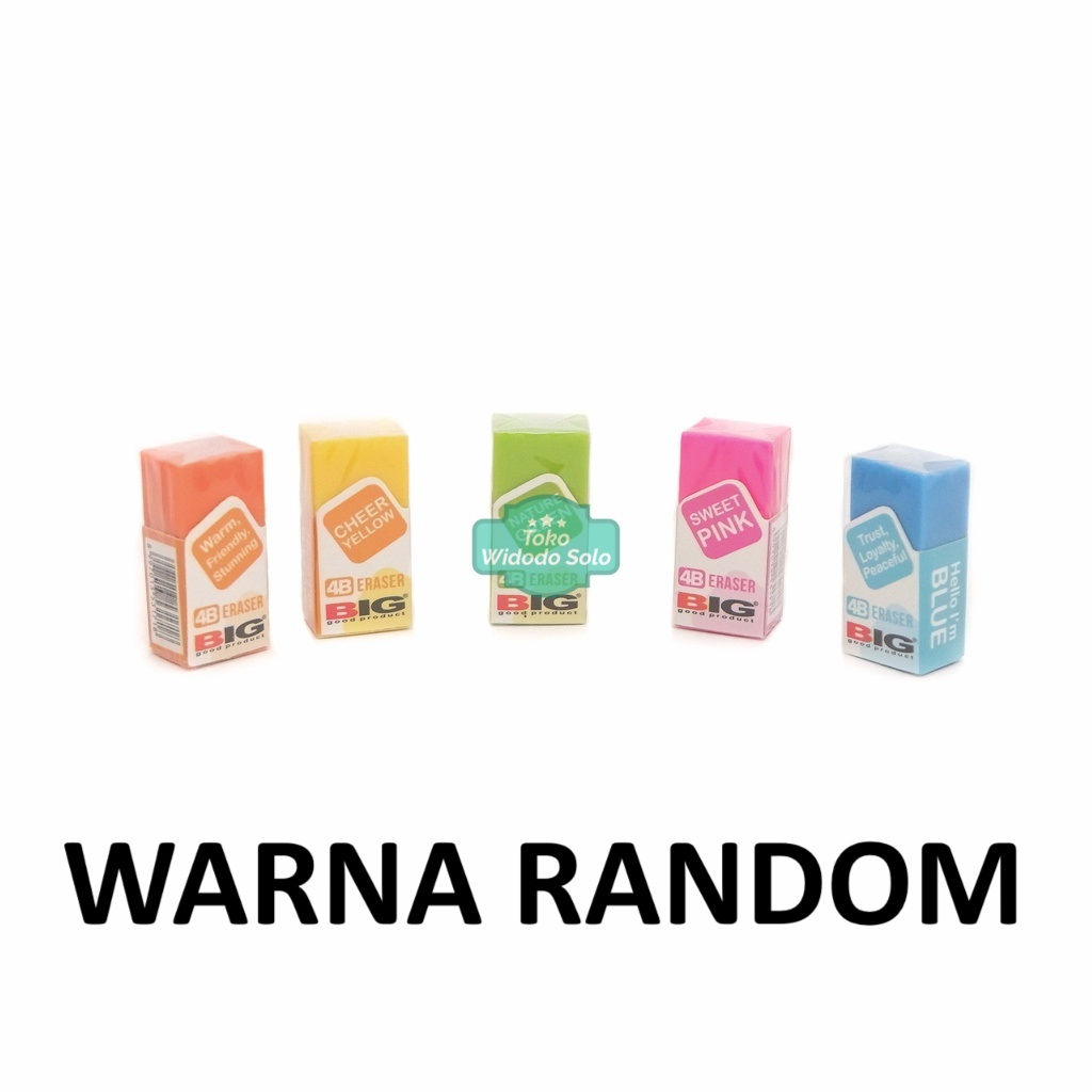 

Penghapus BIG Colour Eraser Kecil Warna Setip Soft 4B 9403 - 1 Buah